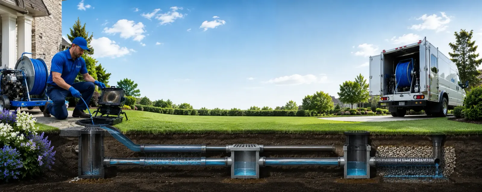 Outdoor drain cleaning information for Drummonds, TN